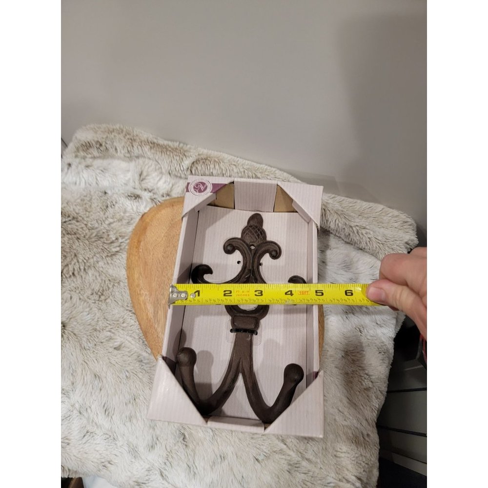 Antique Style Rustic Fleur De Lis Coat Hook, hat hook, towel hook